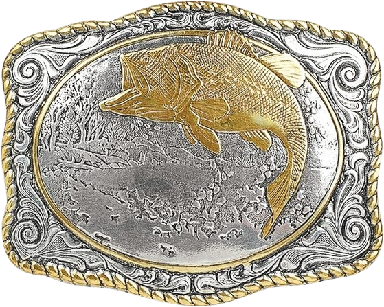 Men's Crumrine Multi Bass Scaloped Buckle