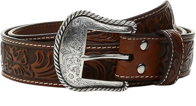 Girl's Scrolling Cross Leather Belt